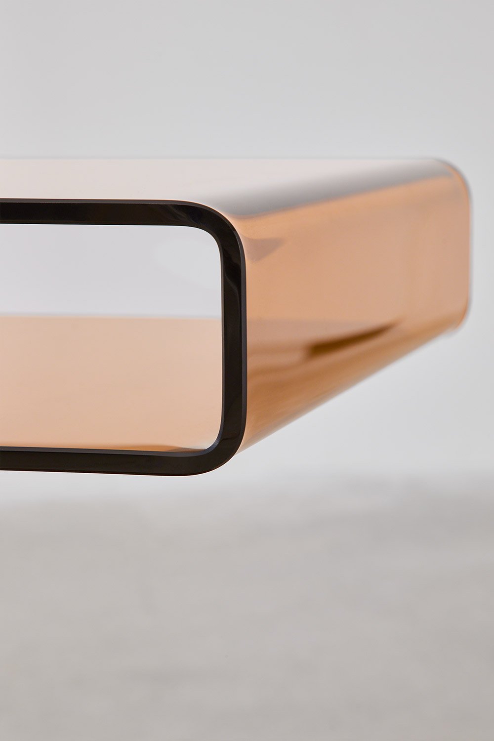 Mesa auxiliar rectangular 40x35 cm en cristal templado Diora, imagen de galería 7