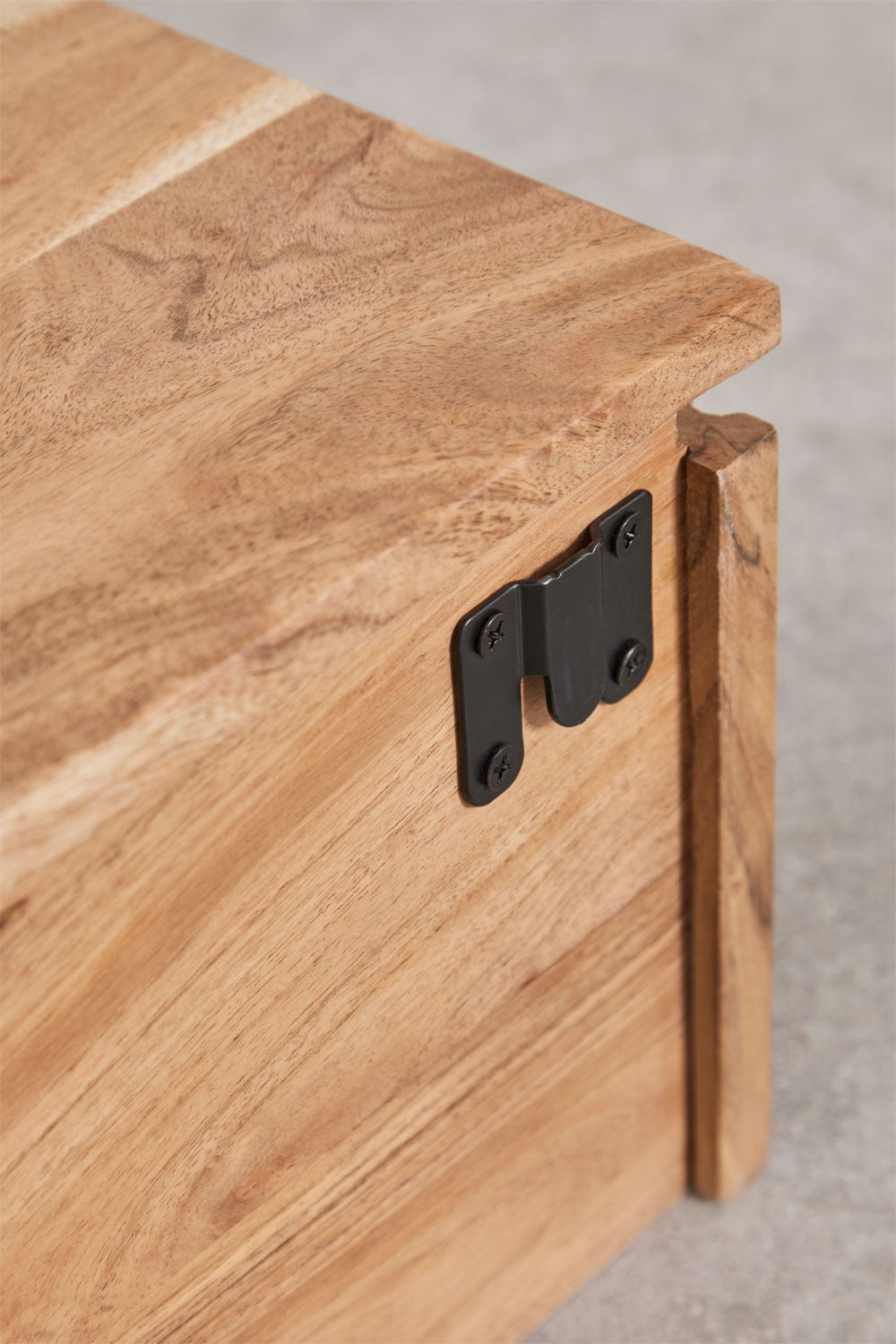 Pack de 2 mesitas de noche flotantes 35x30 cm en madera de acacia Biljandi, imagen de galer&iacute;a 8