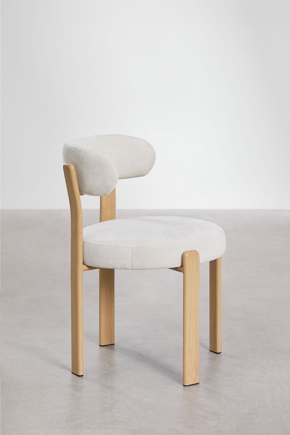 Silla de comedor tapizada y en hierro Jolie, imagen de galería 6