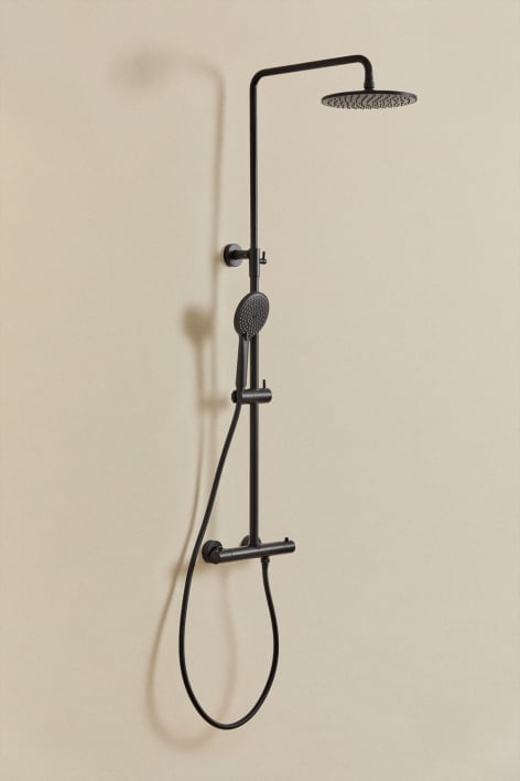 Columna de ducha en latón Orveta - Negro