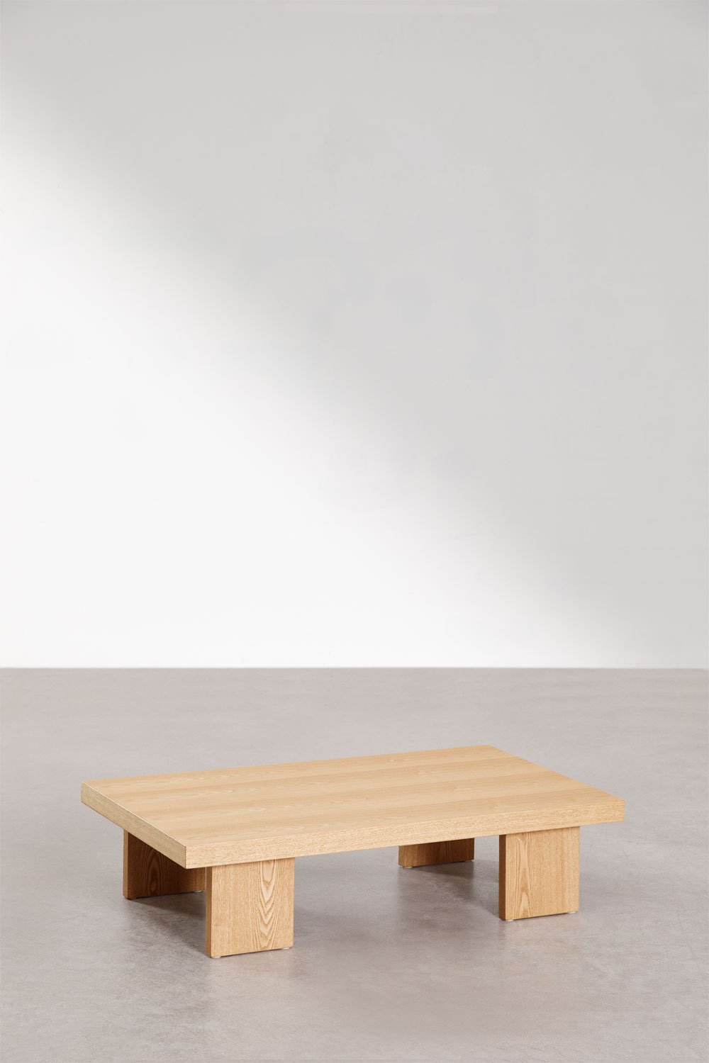 Mesa de centro rectangular 100x60 cm en MDF y chapa Bernay, imagen de galería 3