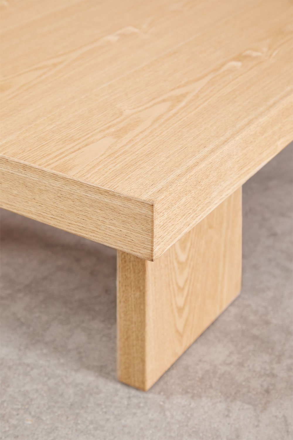 Mesa de centro rectangular 100x60 cm en MDF y chapa Bernay, imagen de galería 5