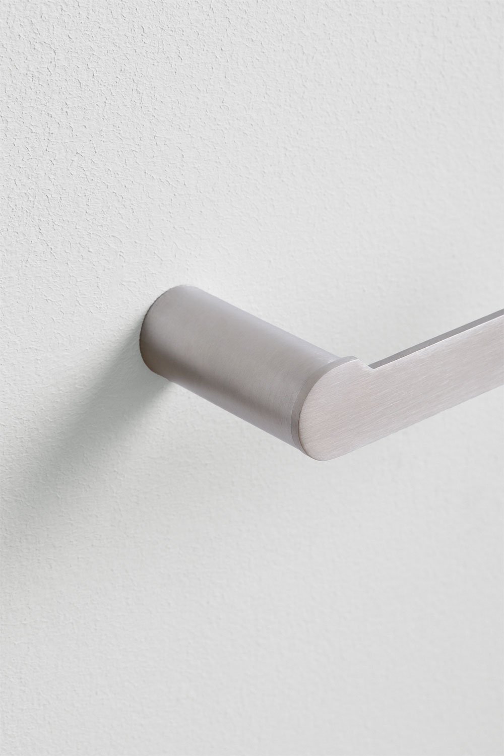 Toallero de pared con barra ↔︎20cm para baño en acero inoxidable Alameda, imagen de galería 4