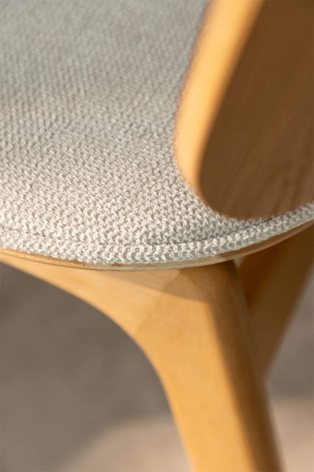 Silla de comedor en madera y tapizada Canada, imagen de galería 2