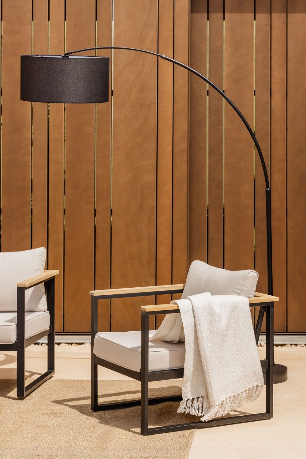 Sillón de Jardín en Aluminio y Madera de Acacia Lipov   , imagen de galería 1