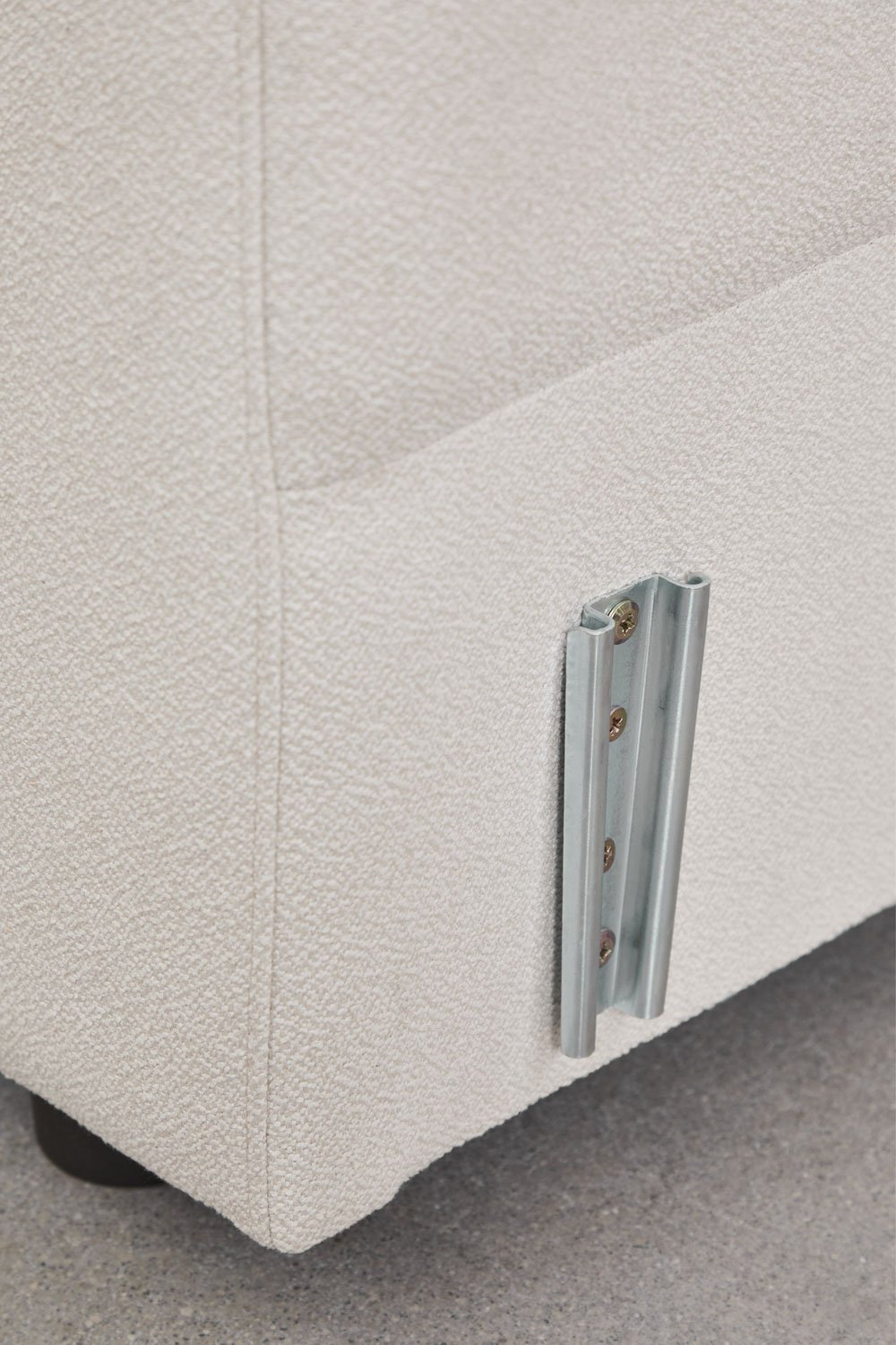 Reposabrazos izquierdo para sofá modular en tela bouclé Eliot, imagen de galería 6