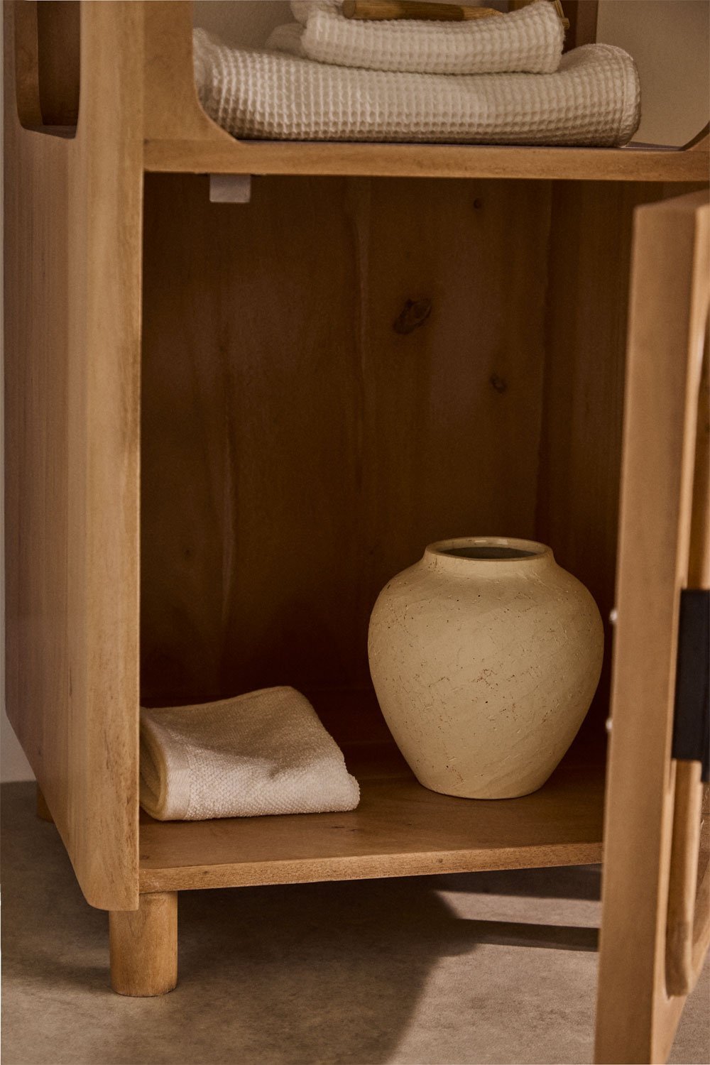 Estantería para baño en madera de acacia y cristal Massilia , imagen de galería 3