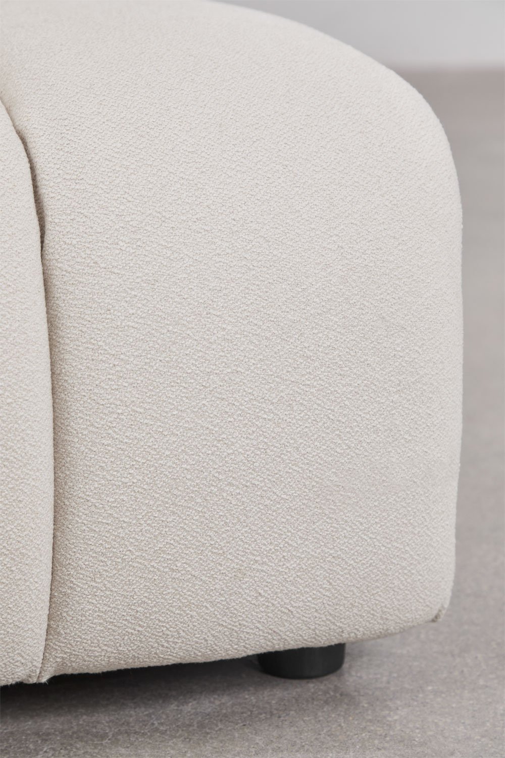 Módulo central para sofá modular en tela bouclé Eliot, imagen de galería 6