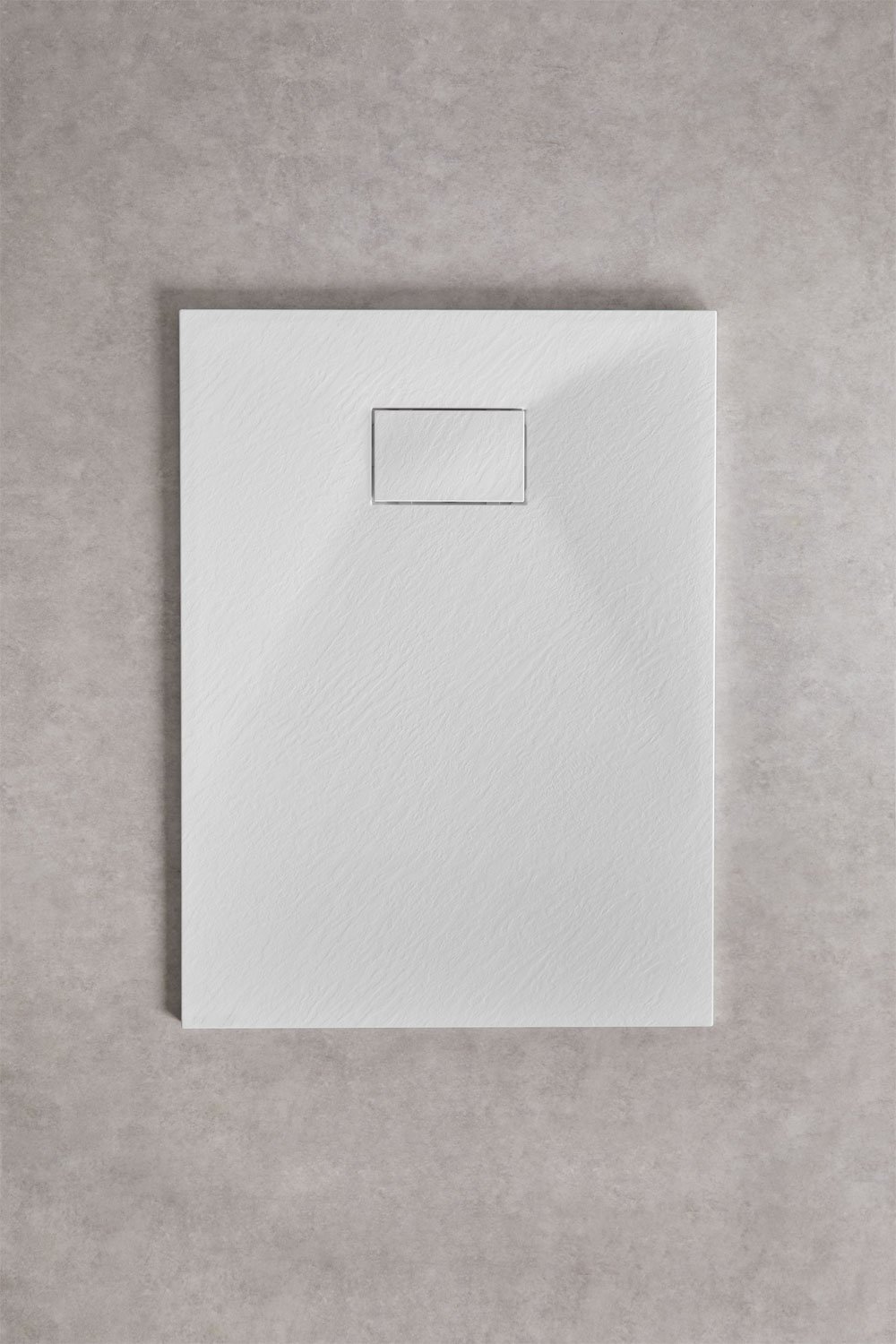 Plato de ducha en resina SMC rectangular antideslizante y extraplano Soho, imagen de galería 1