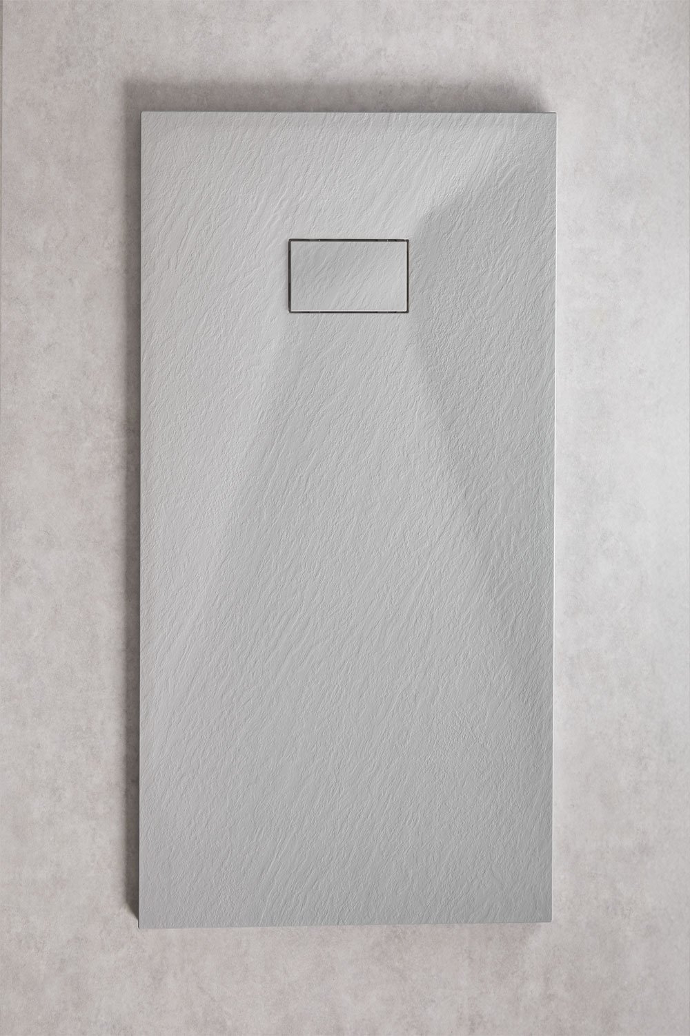 Plato de ducha en resina SMC rectangular antideslizante y extraplano Soho, imagen de galería 1