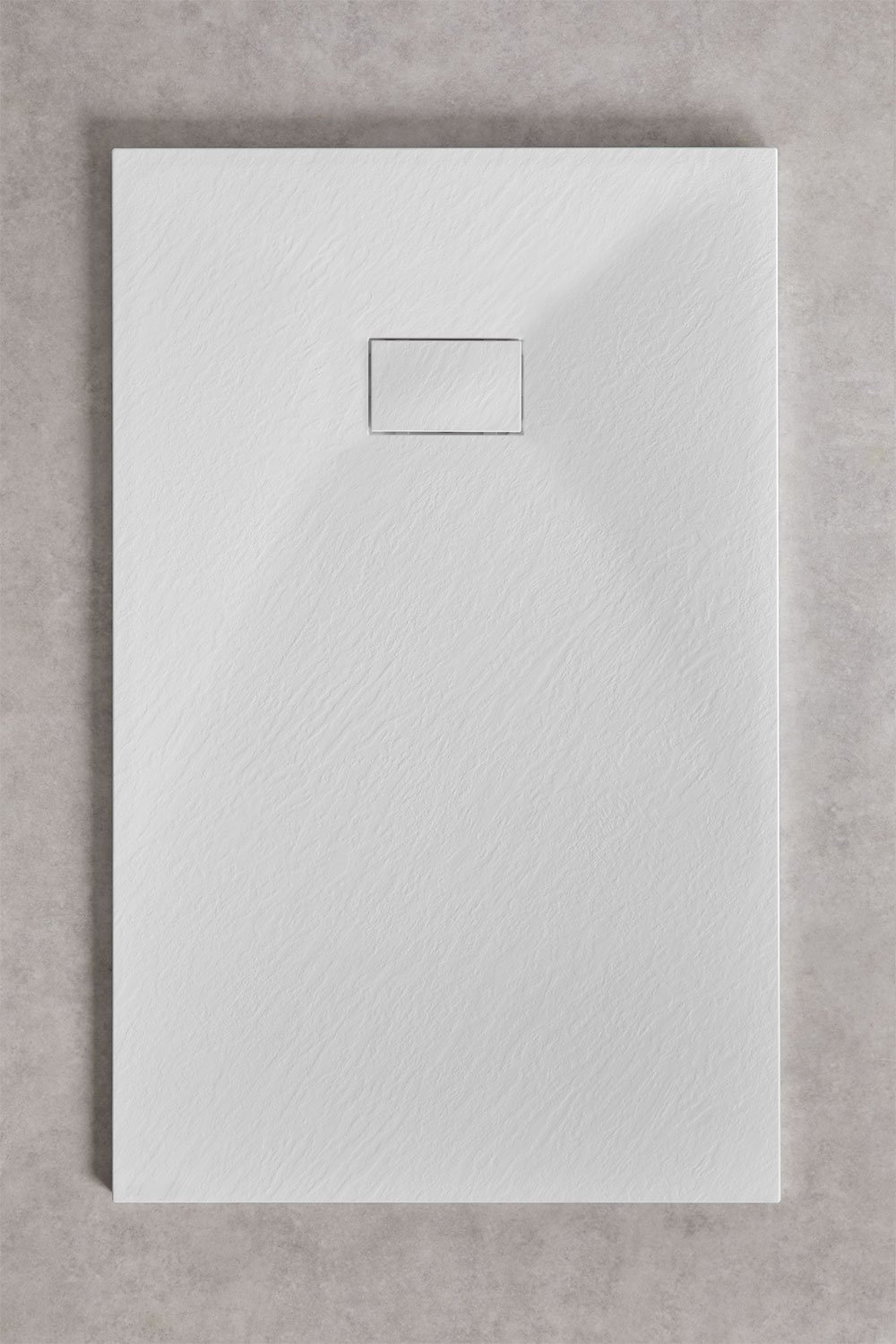 Plato de ducha en resina SMC rectangular antideslizante y extraplano Soho, imagen de galería 1