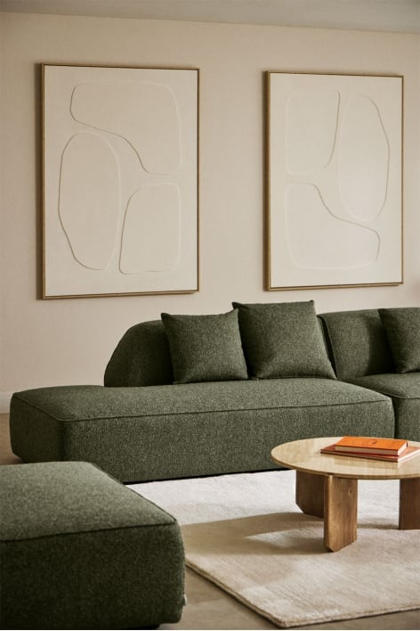 Diván izquierdo para sofá modular tapizado Cardea