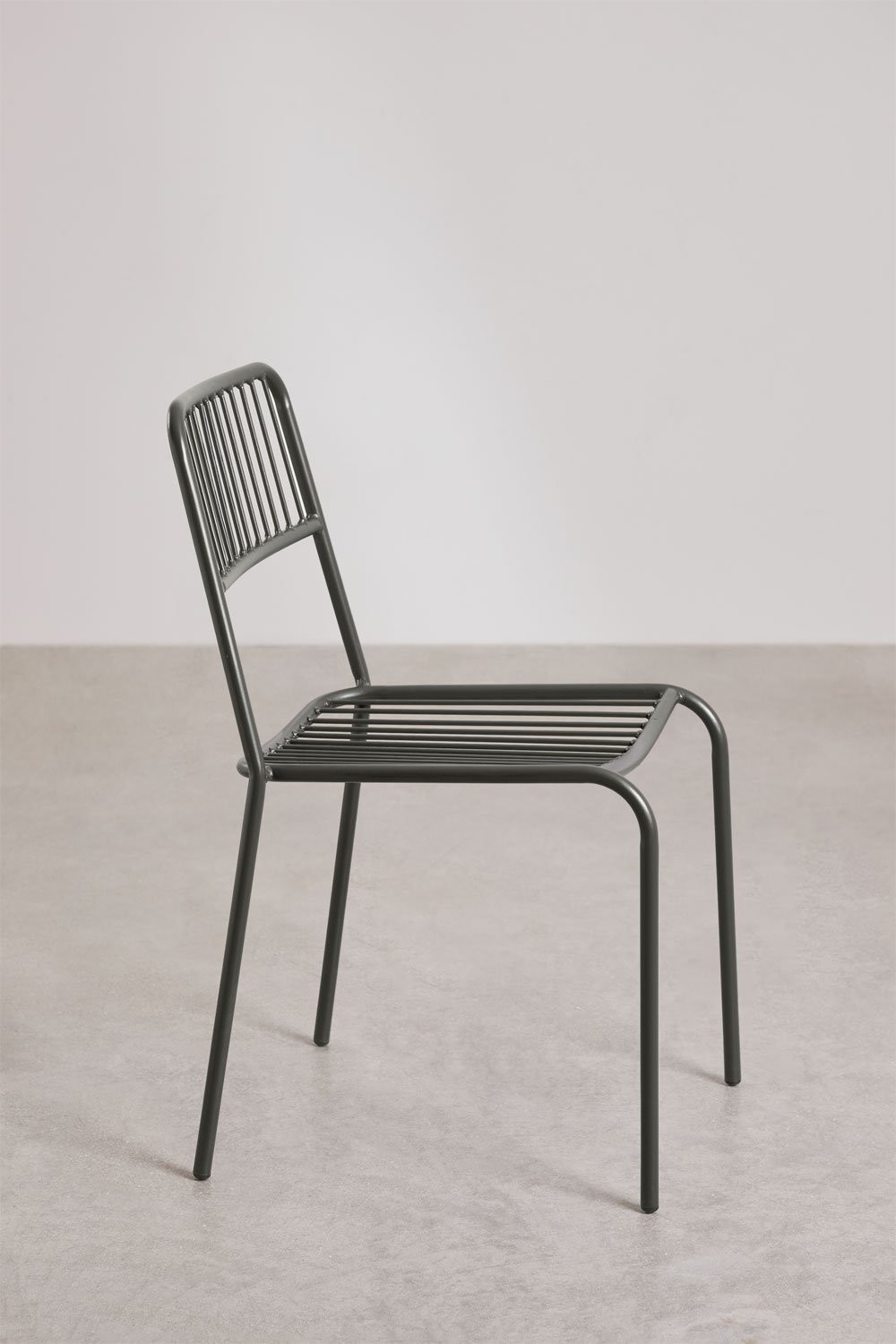 Silla de comedor apilable en acero Elton, imagen de galería 3