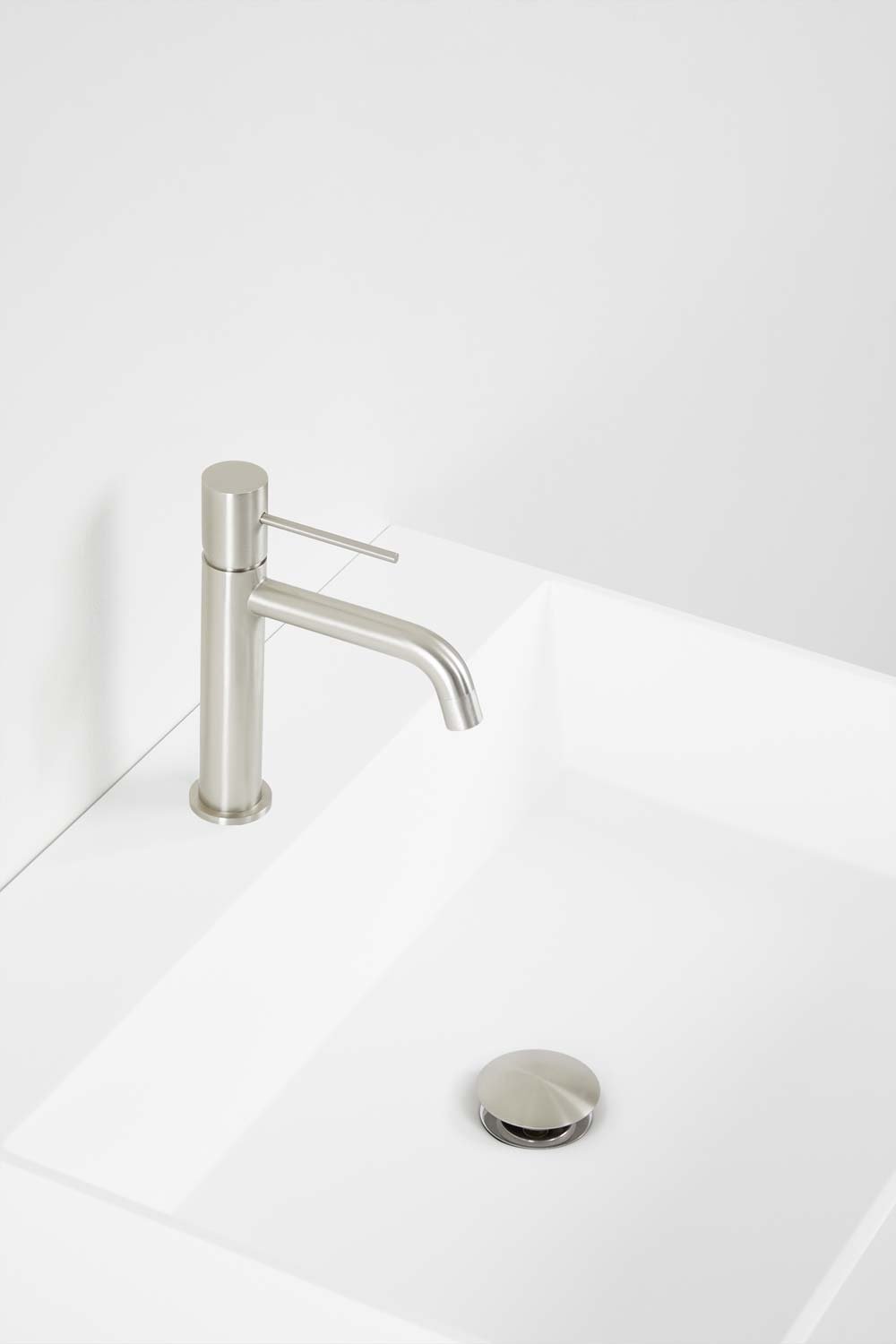 Conjunto de mueble de baño en madera y chapa de fresno con lavabo integrado Ona, imagen de galería 7