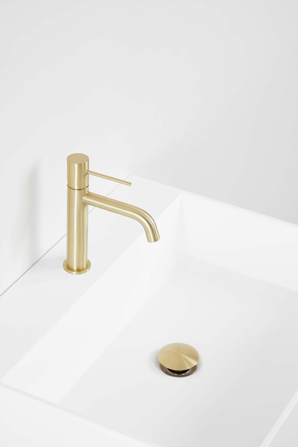 Conjunto de mueble de baño en madera y chapa de fresno con lavabo integrado Ona, imagen de galería 7