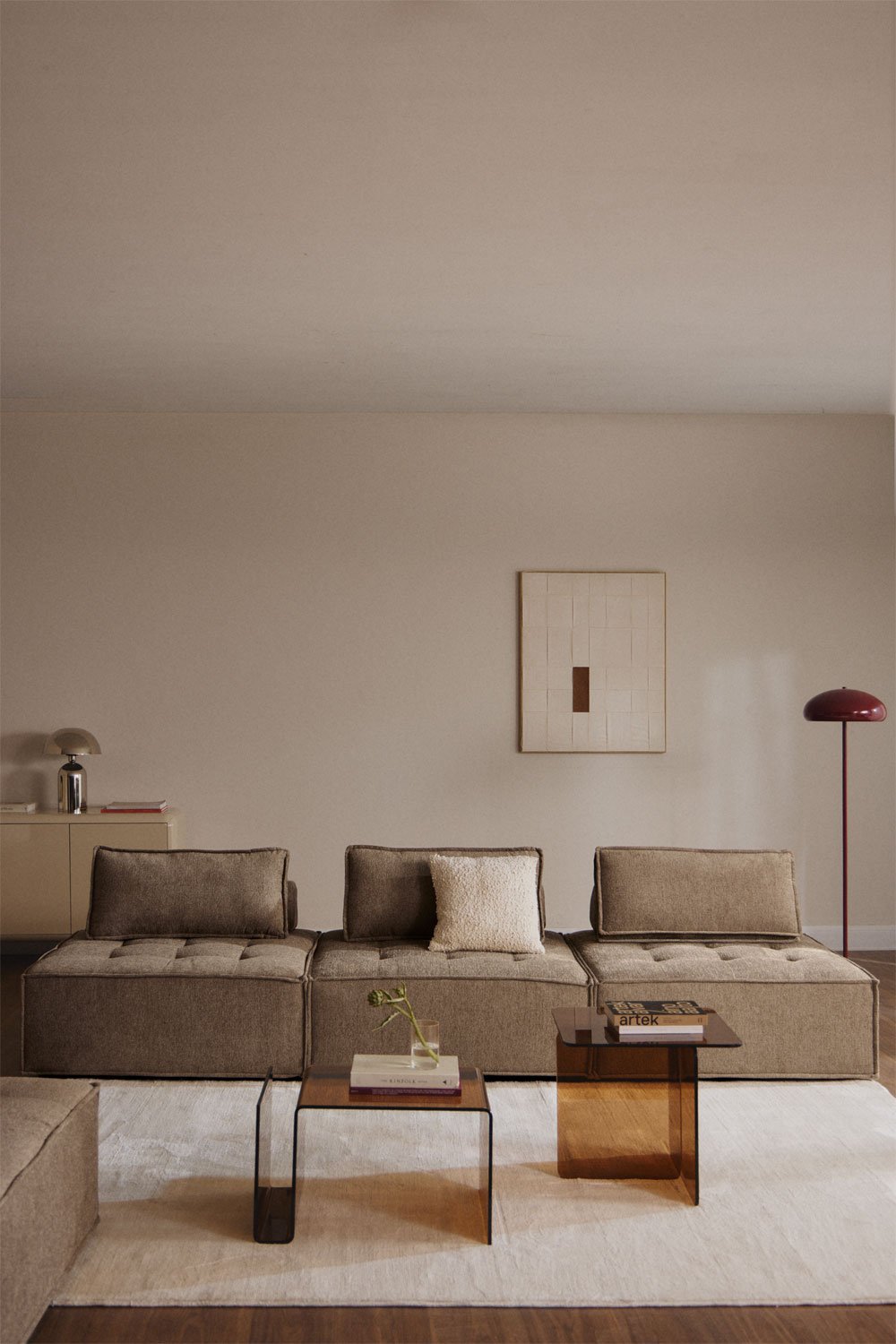 Sofá modular de 3 piezas en tela Vermont, imagen de galería 1