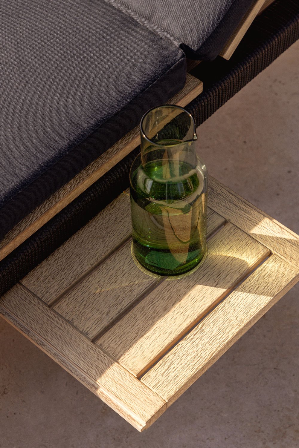 Tumbona reclinable en madera de acacia Dubai , imagen de galería 2
