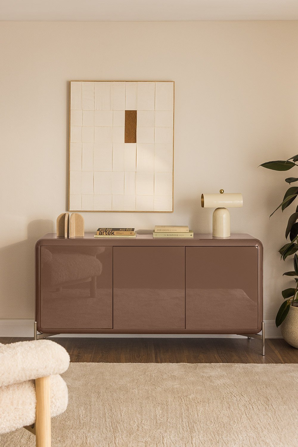 Aparador 160x45 cm en MDF Alazne, imagen de galería 1