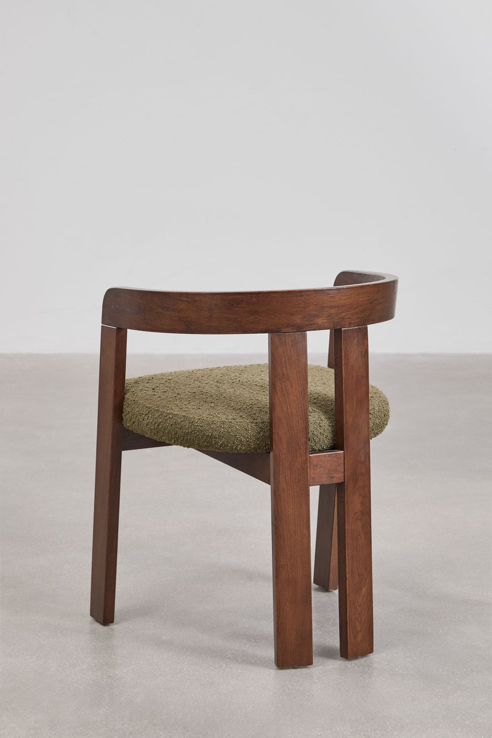 Pack de 2 sillas de comedor con reposabrazos en madera y tapizadas Yvone, imagen de galer&iacute;a 5