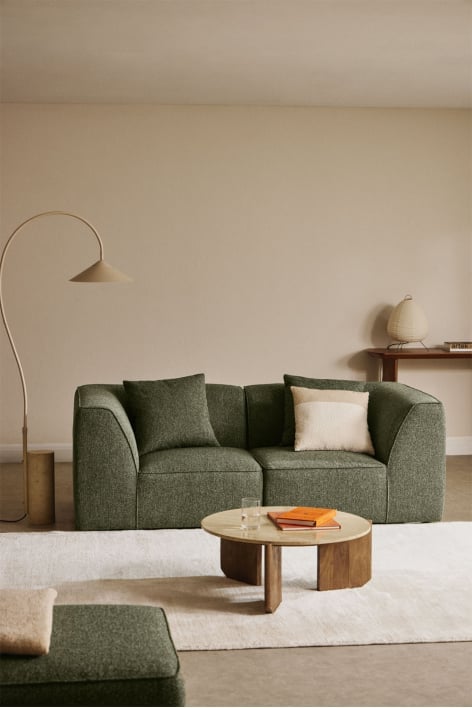 Sofá modular de 2 piezas tapizado Cardea