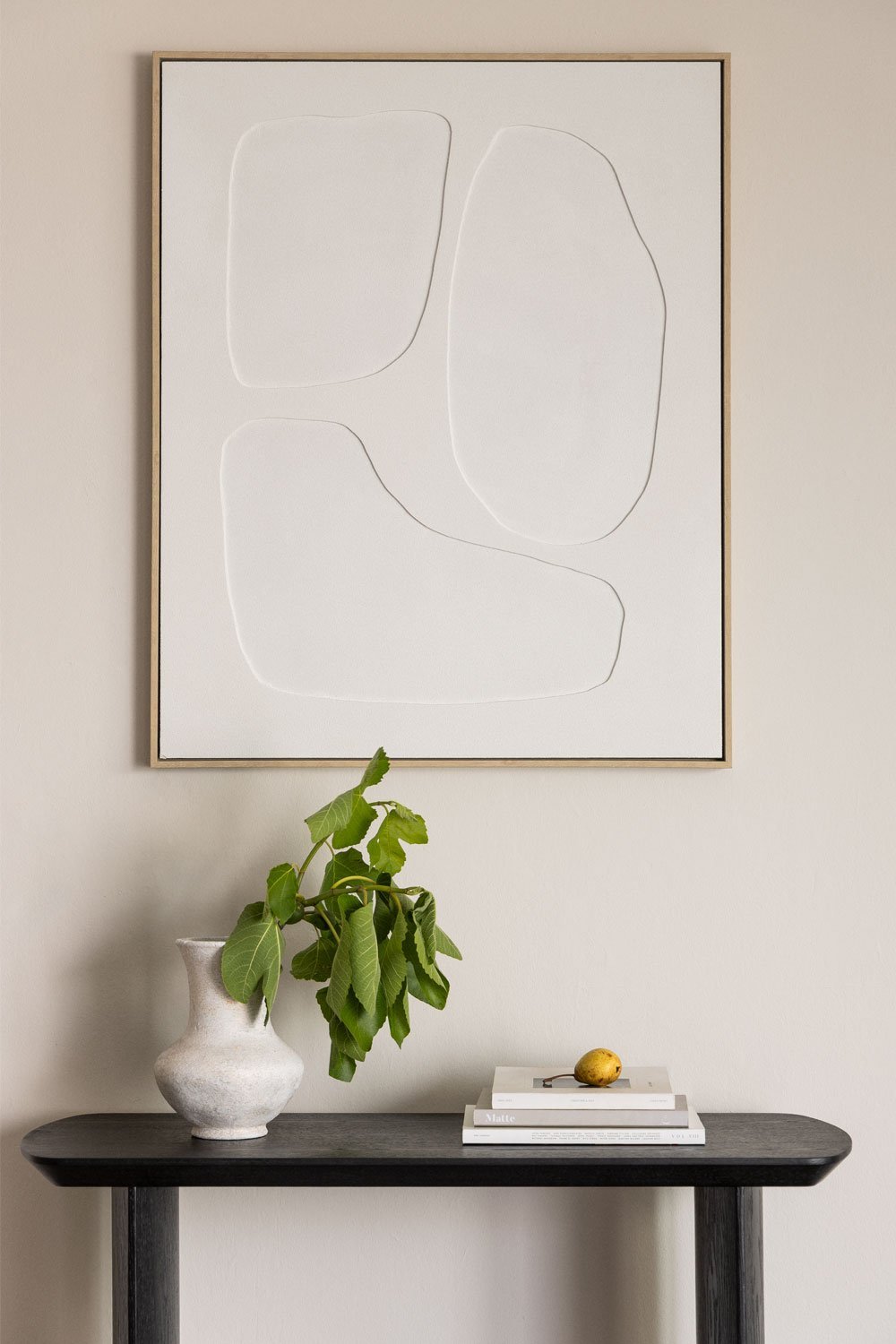 Cuadro decorativo pintado a mano con relieve Helvon, imagen de galería 1