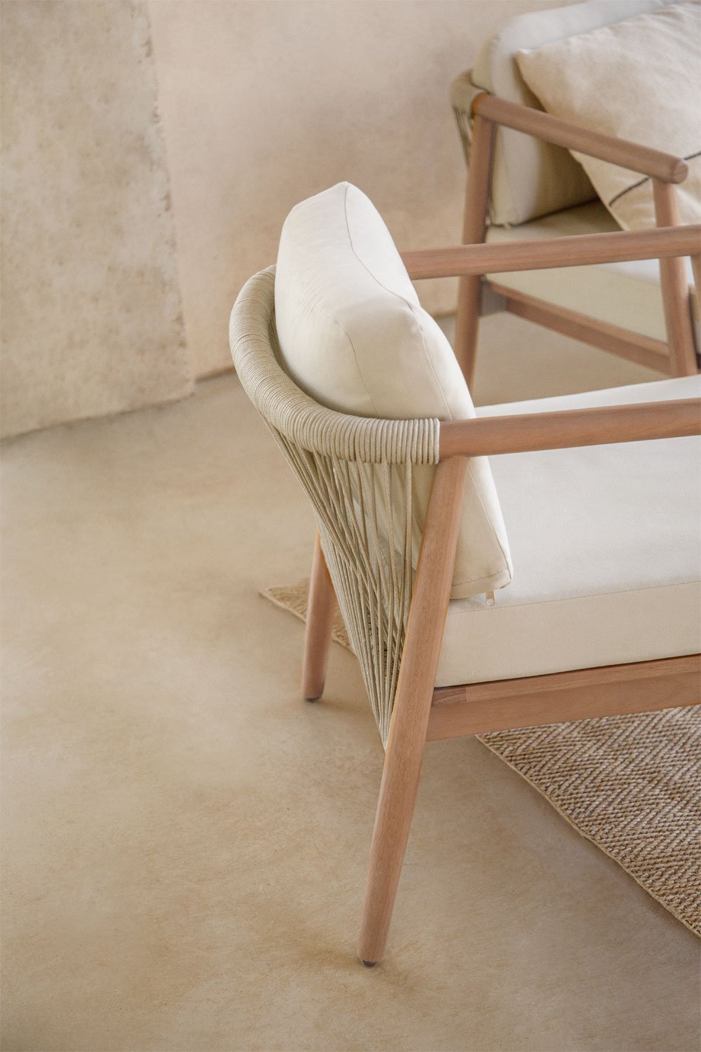 Conjunto de salón en madera de eucalipto Aderyn     , imagen de galería 4