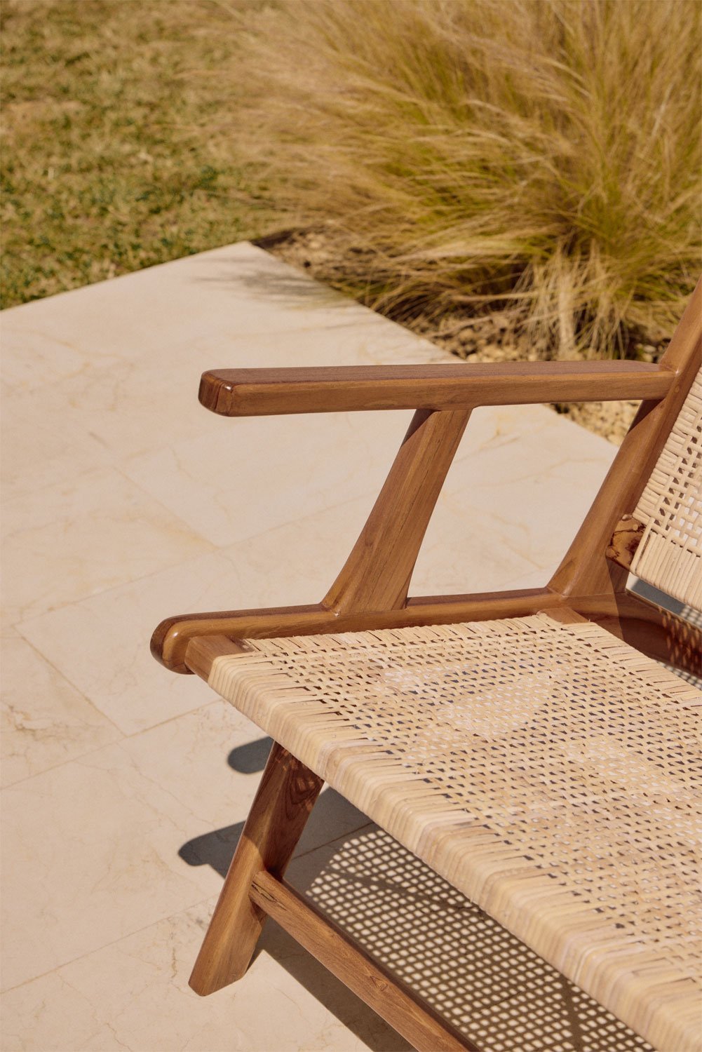 Banco de jardín en madera de teca Catua, imagen de galería 2