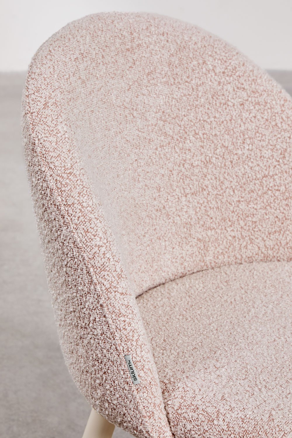 Pack de 2 sillas de comedor en tela bouclé Kana Deluxe, imagen de galería 6