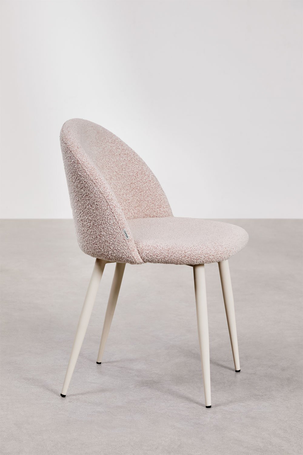 Pack de 4 sillas de comedor en tela bouclé Kana Deluxe, imagen de galería 4