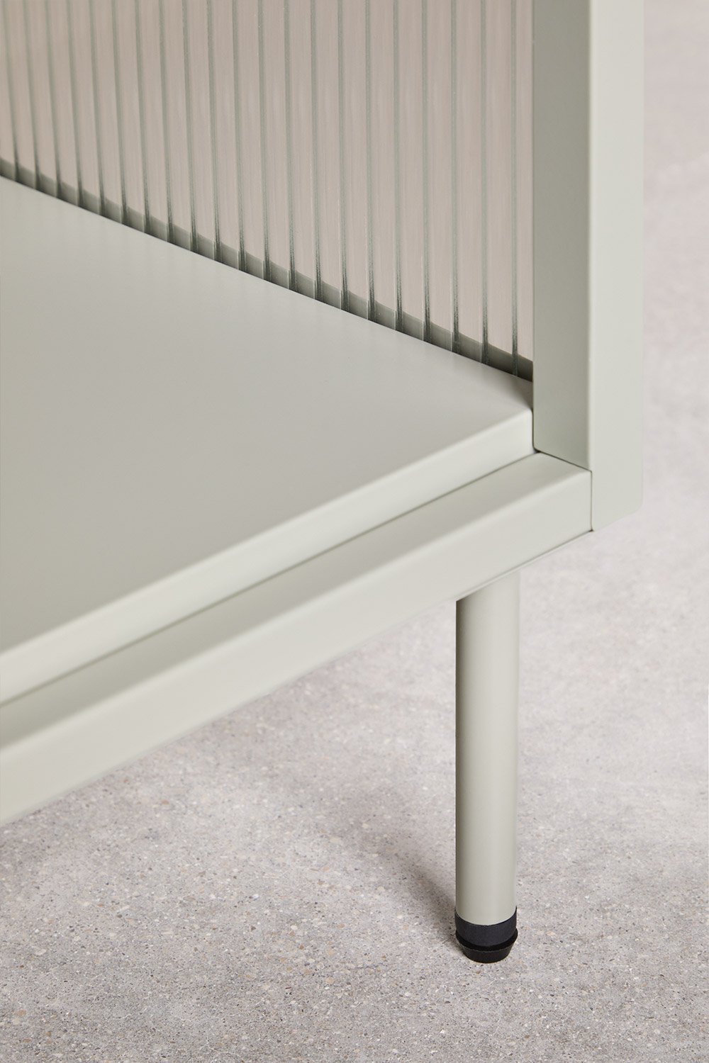 Mesa auxiliar en acero y cristal Paoline , imagen de galer&iacute;a 7