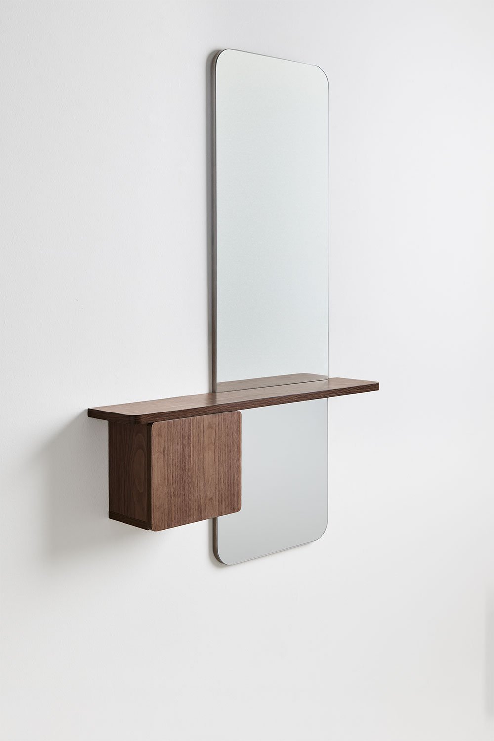 Recibidor 80x120 cm en MDF con espejo Varna, imagen de galería 2