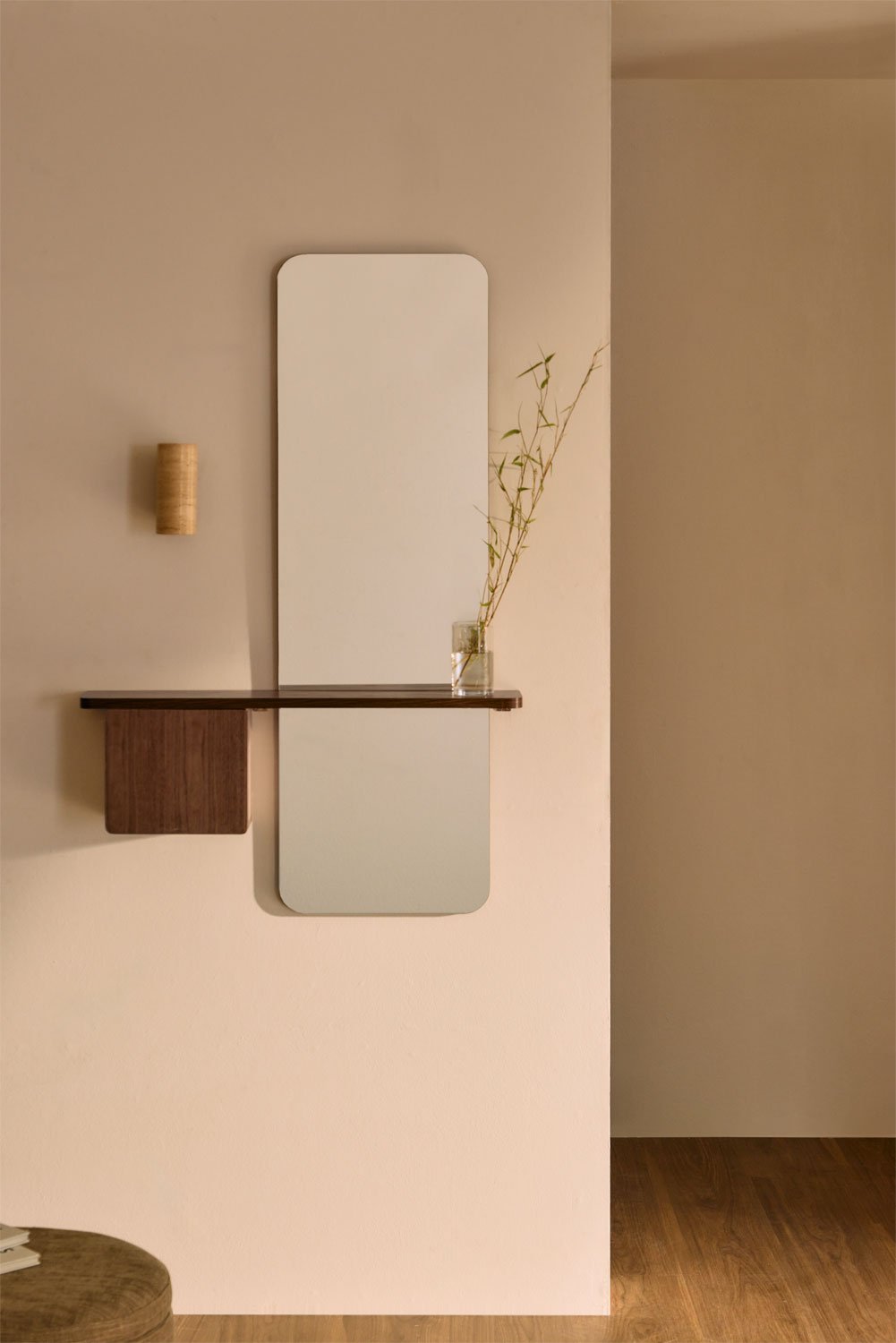 Recibidor 80x120 cm en MDF con espejo Varna, imagen de galería 1