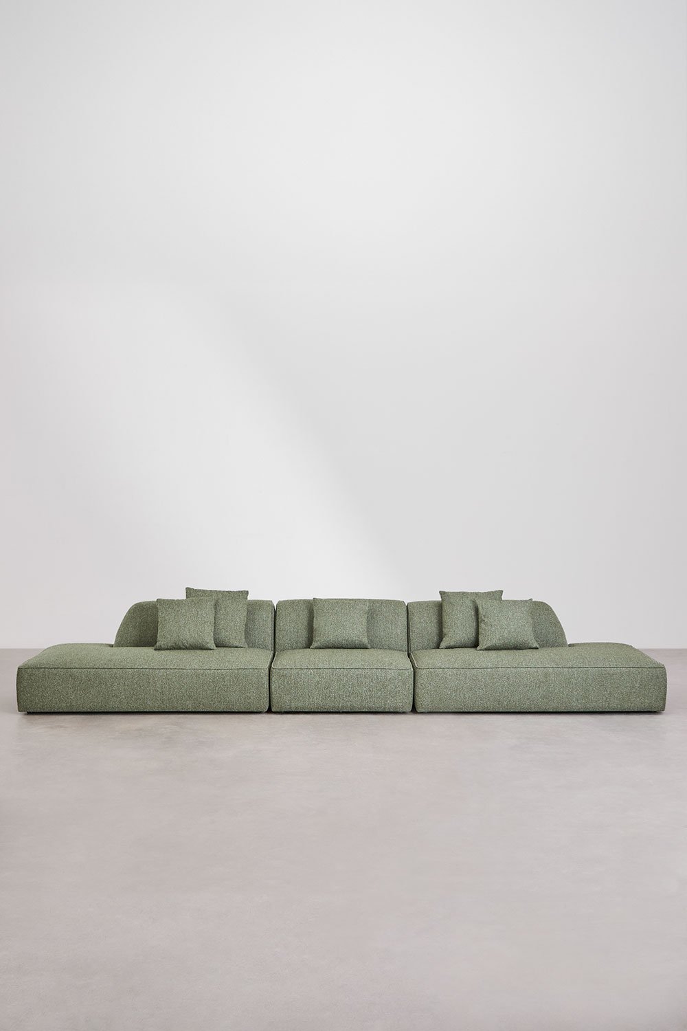 Sofá modular de 3 piezas con doble diván tapizado Cardea, imagen de galería 5