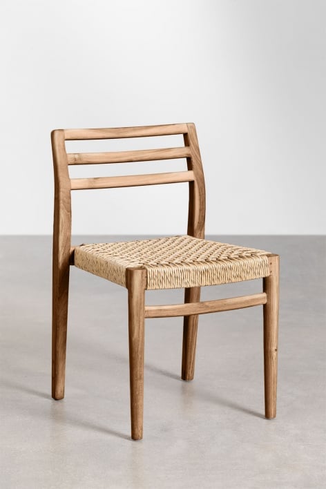 Silla de comedor en madera de teca Lulea
