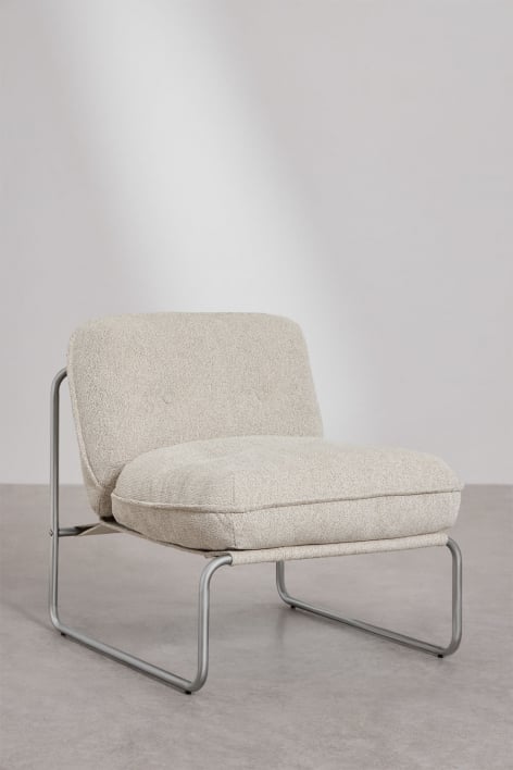 Packs de 2 sillones en tela bouclé Matilda