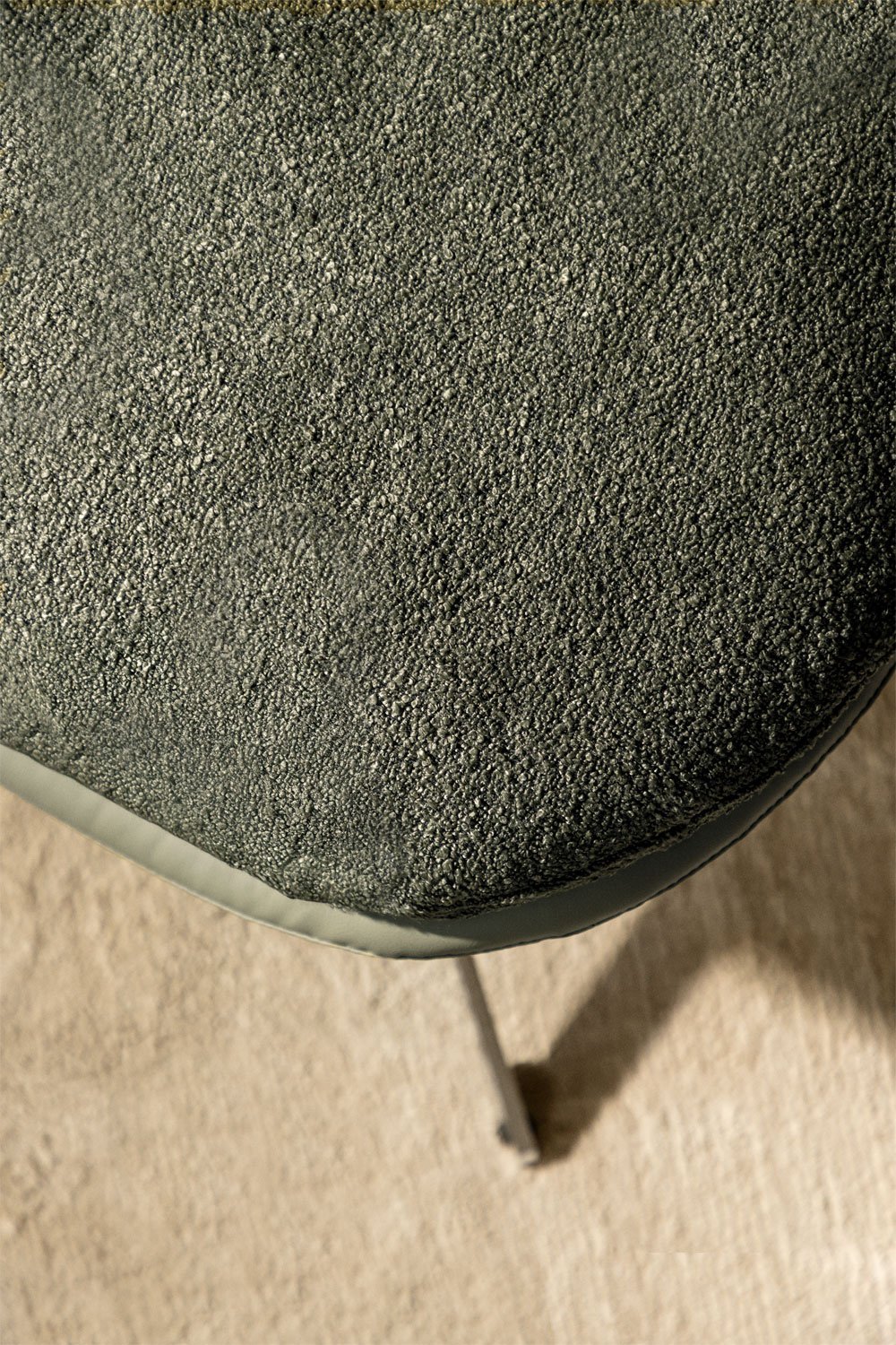 Sillón giratorio en tela bouclé Amanda, imagen de galería 8