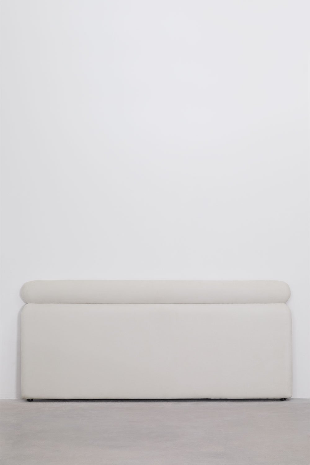 Cabecero para cama de 90cm en tela blanca Cirene, imagen de galería 1