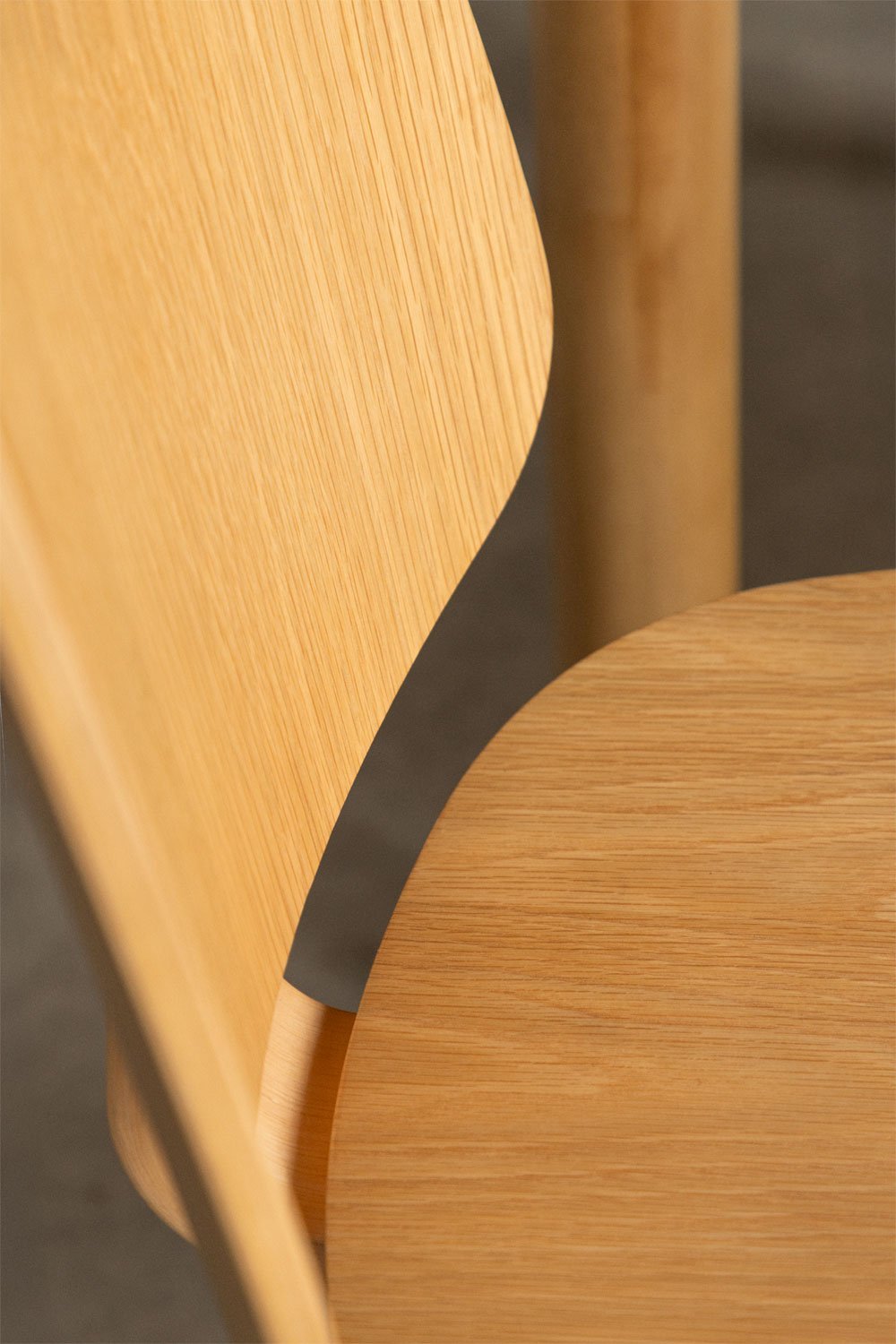 Silla de comedor en madera y tapizada Canada, imagen de galería 2