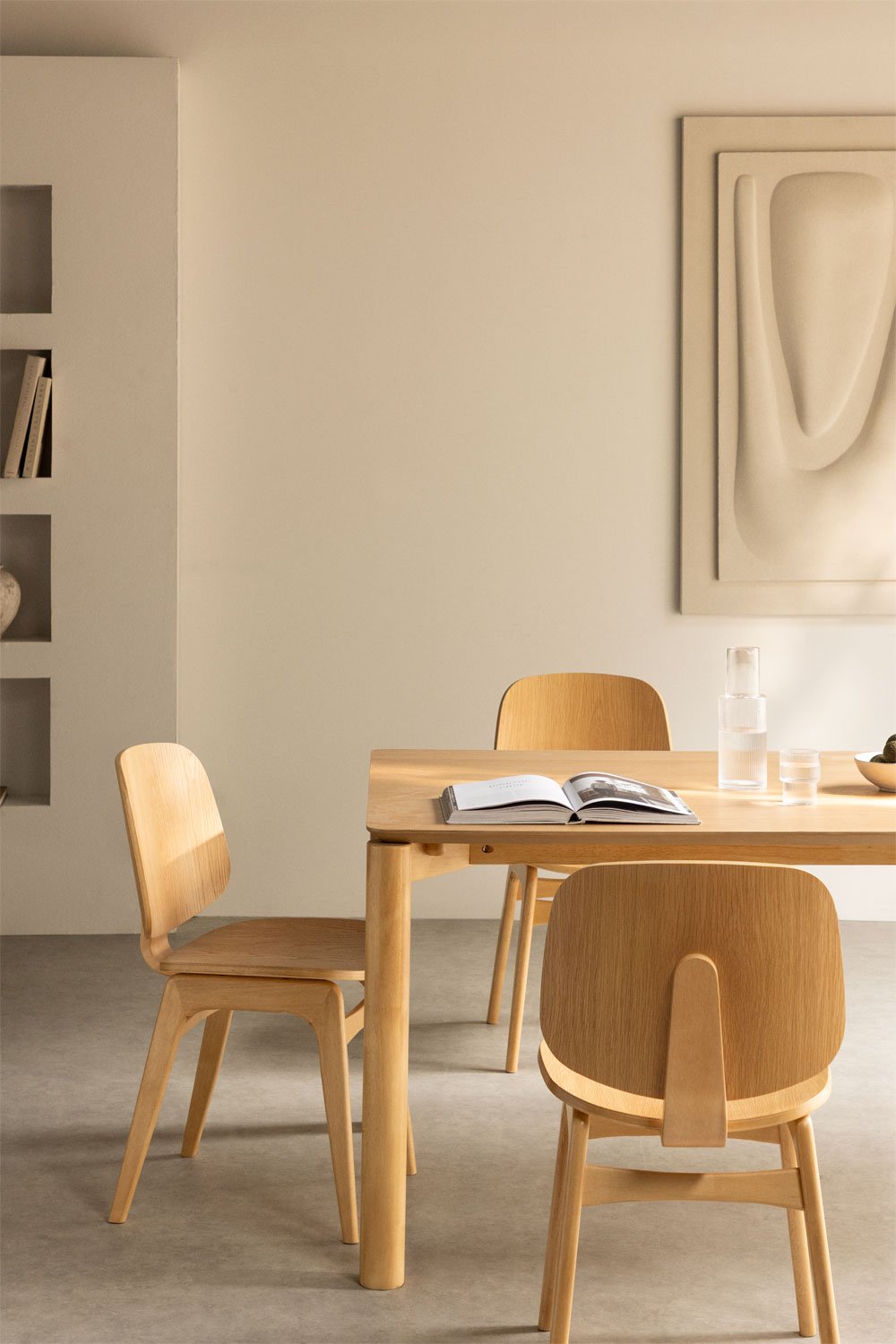 Silla de comedor en madera y tapizada Canada, imagen de galería 1