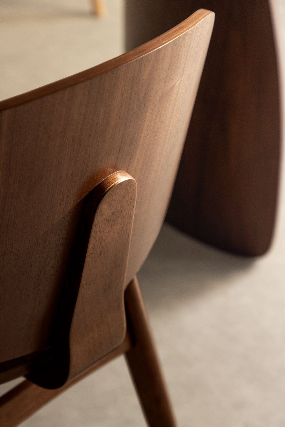 Silla de comedor en madera y tapizada Canada, imagen de galería 2