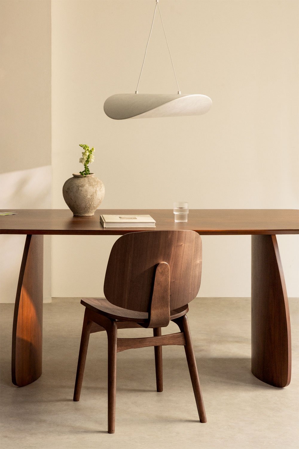 Silla de comedor en madera y tapizada Canada, imagen de galería 1