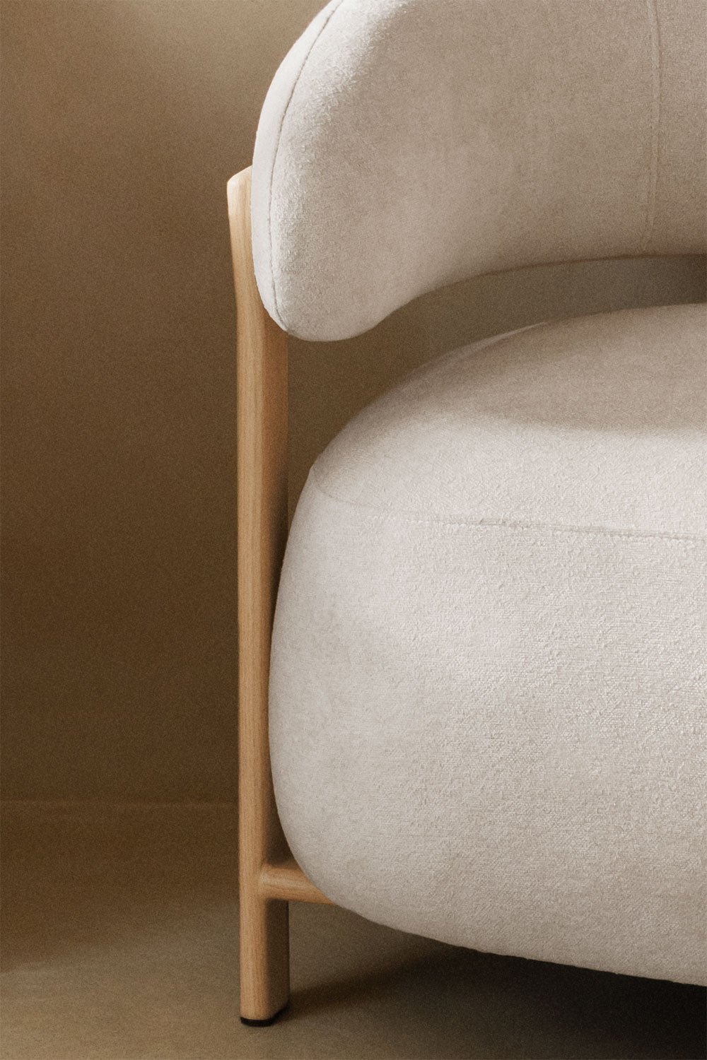 Sillón en tela chenilla Jolie, imagen de galería 2