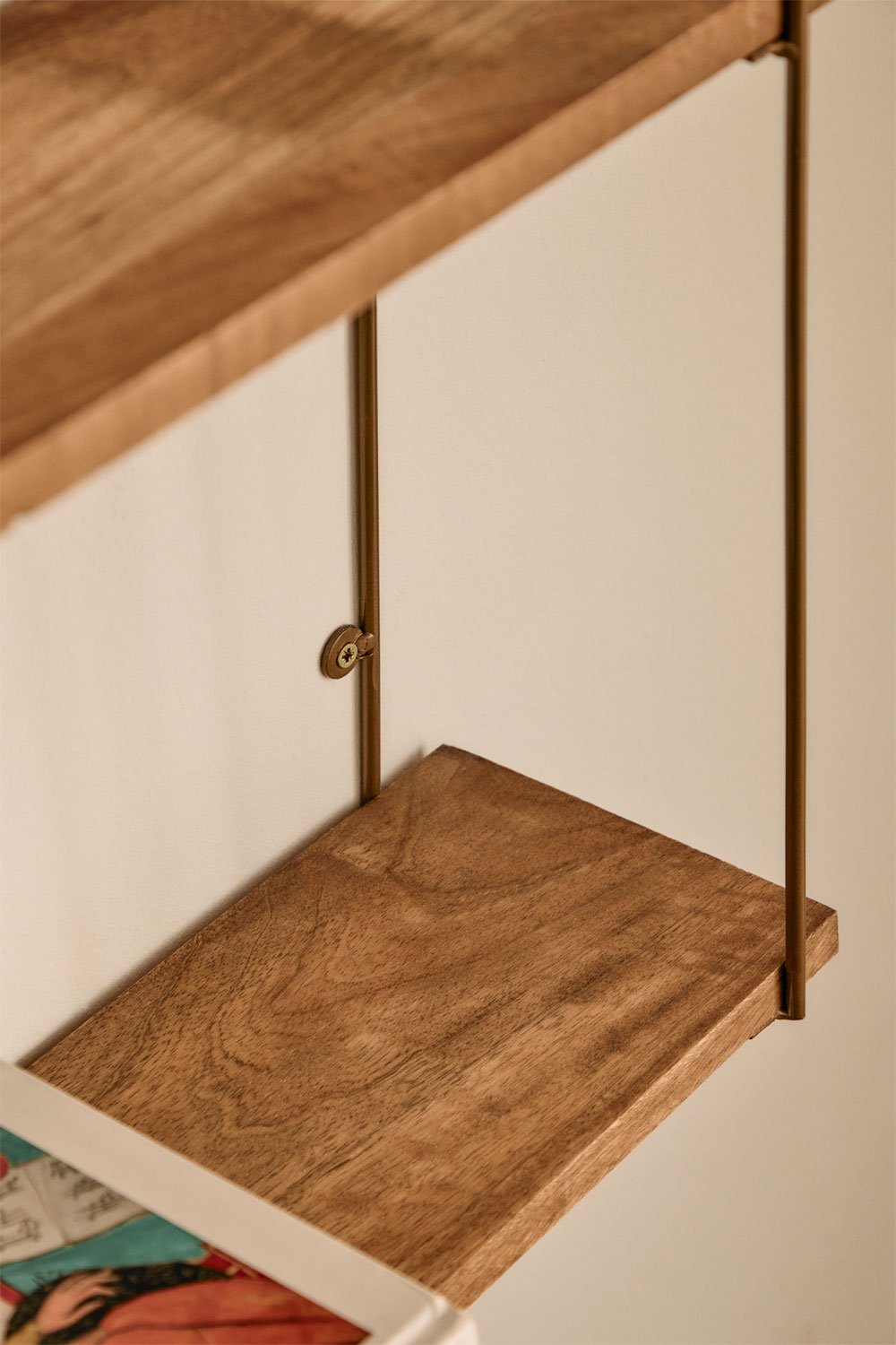 Estantería de pared en madera de mango Daven Design  , imagen de galería 2