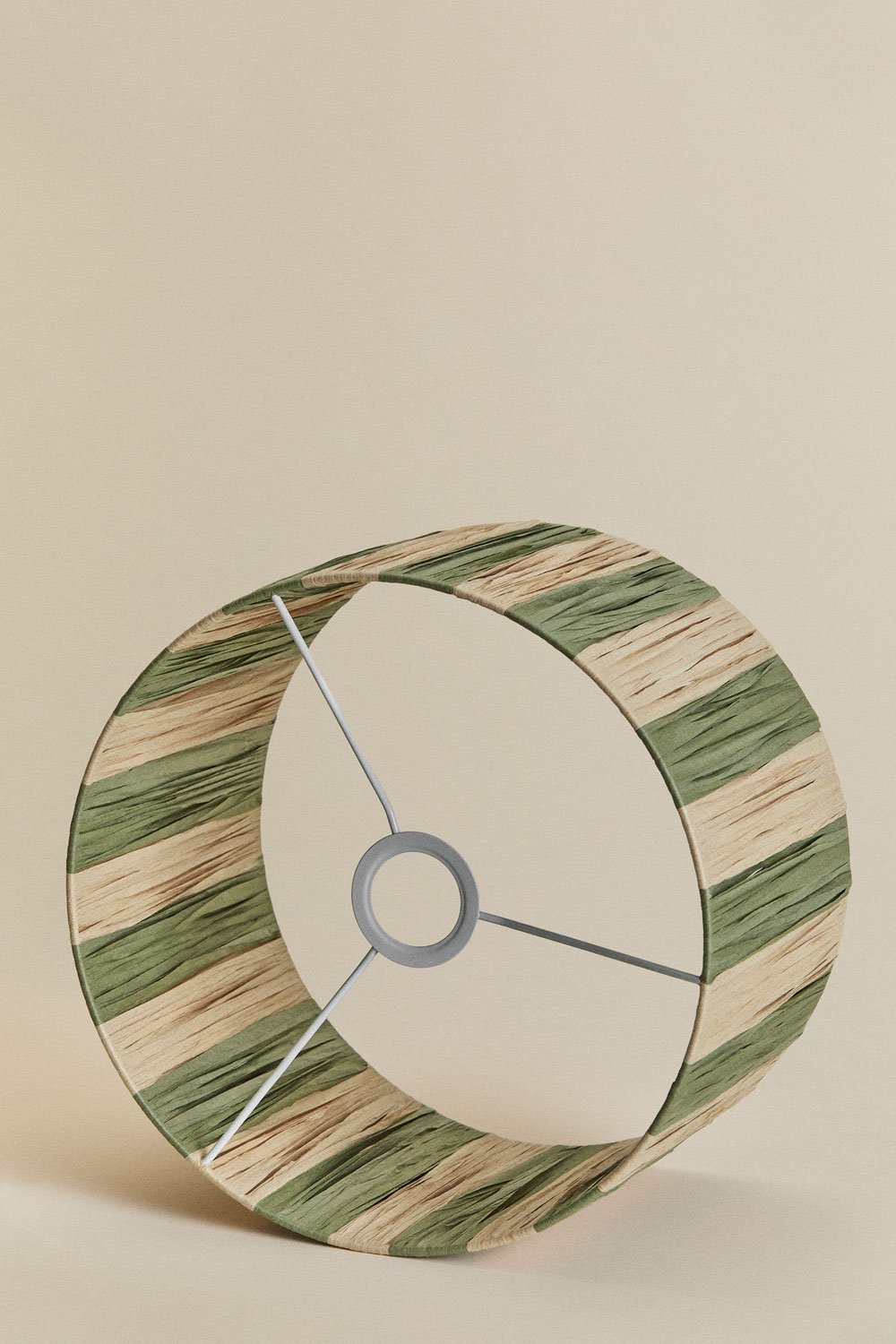 Pantalla para lámpara Ø30 cm en papel trenzado Marsali, imagen de galería 2