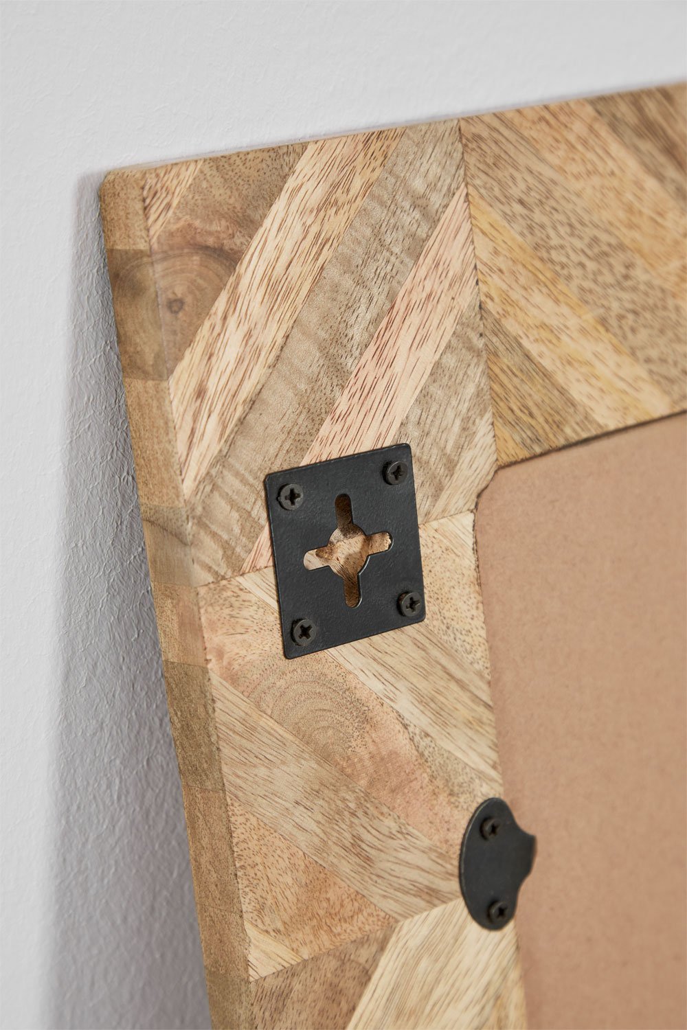 Espejo de pared rectangular 50x70 cm en madera de mango Mykonos, imagen de galería 7