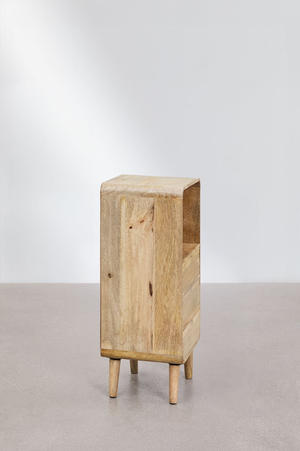 Pack de 2 mesitas de noche rectangulares 30x25 cm en madera de mango Yulara, imagen de galer&iacute;a 4