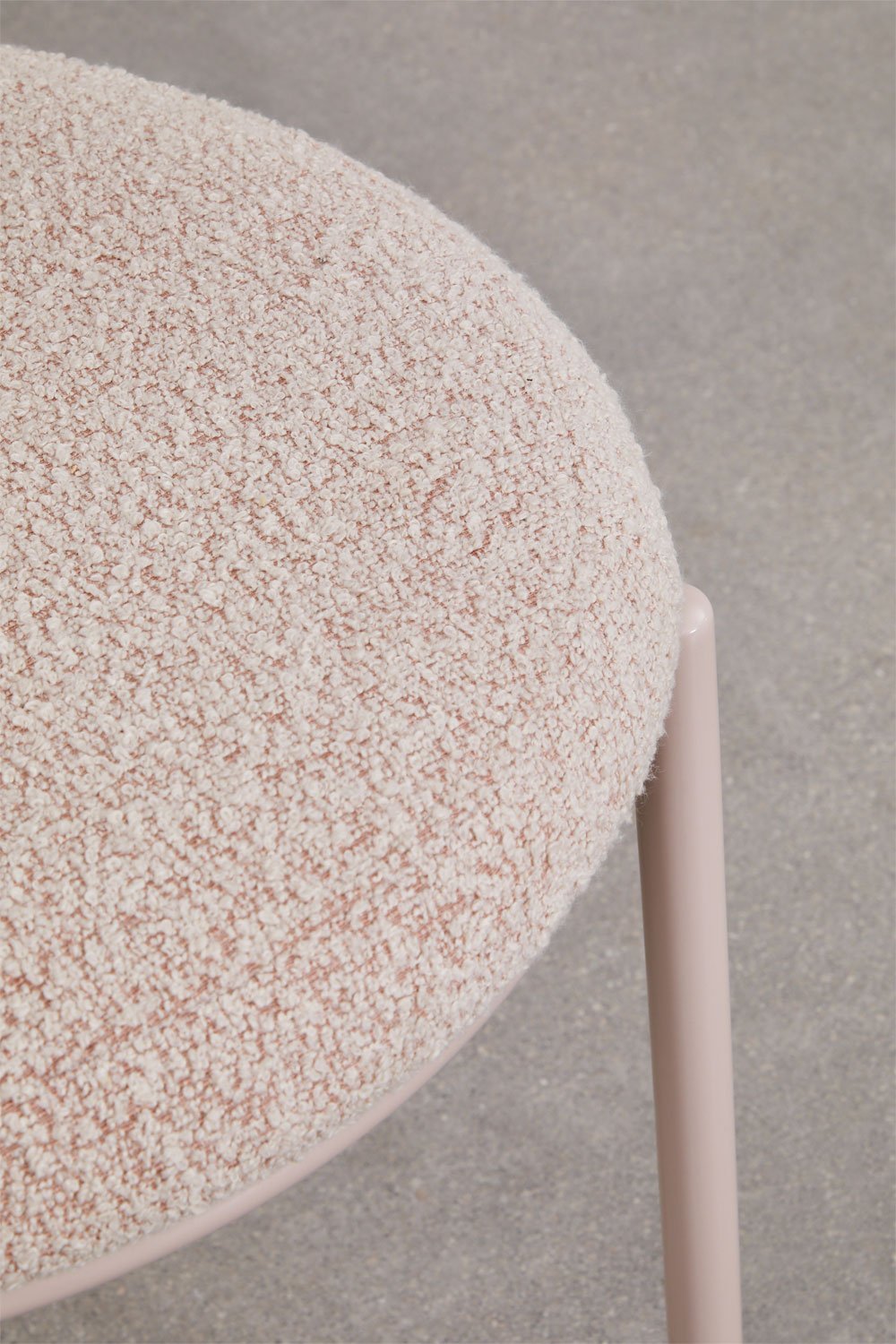 Silla de comedor en tela bouclé Verilo, imagen de galería 7