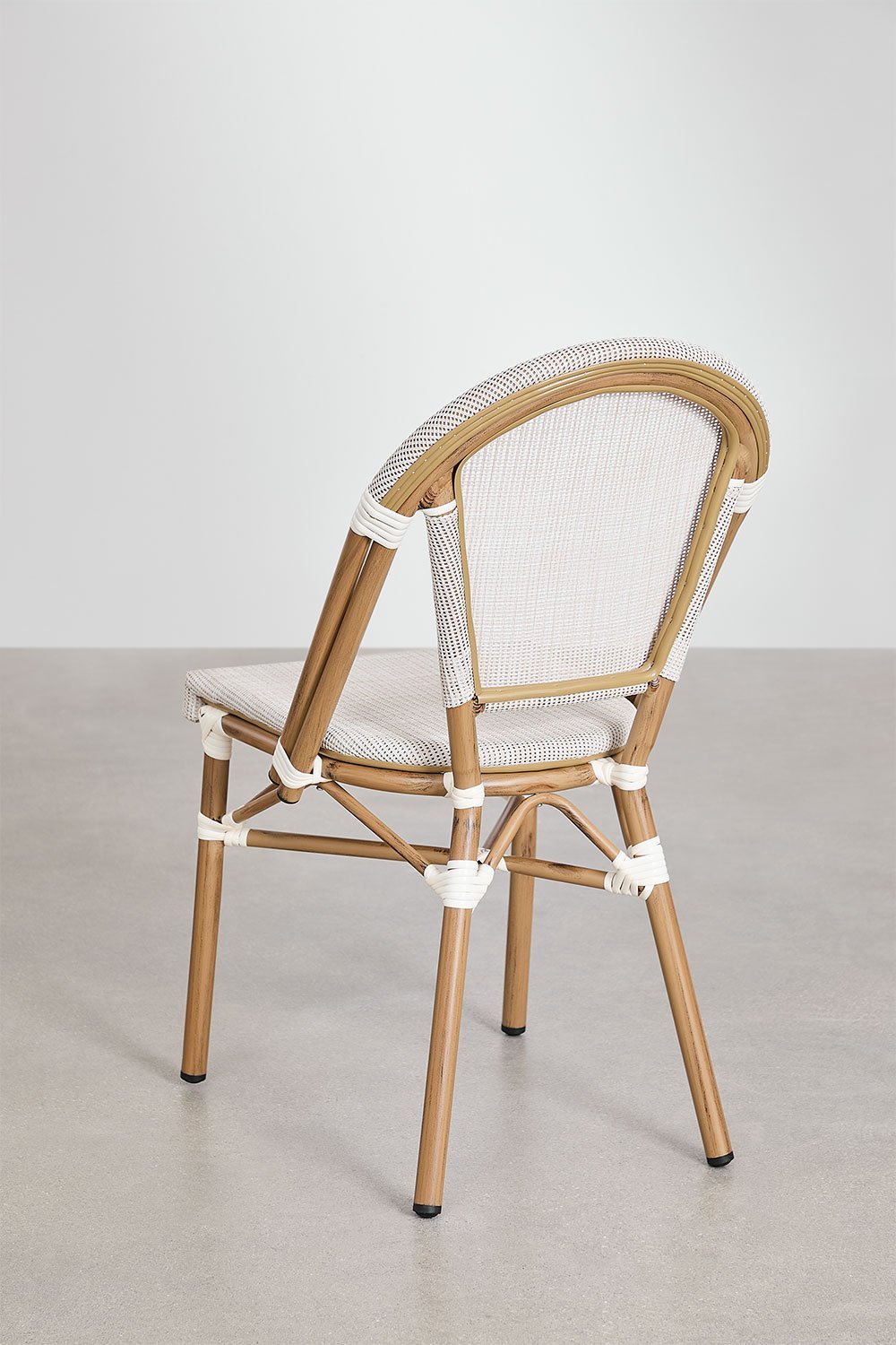 Silla de comedor apilable en aluminio Brielle Bistro, imagen de galería 4