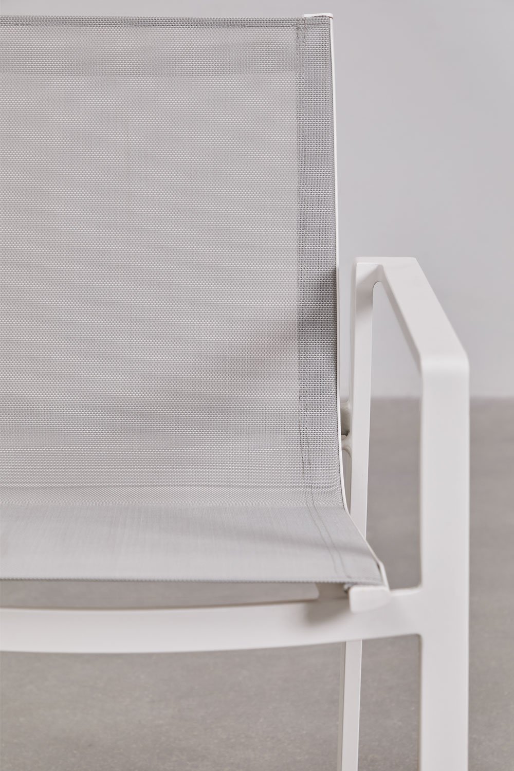 Silla de jardín apilable en aluminio Eika, imagen de galería 6