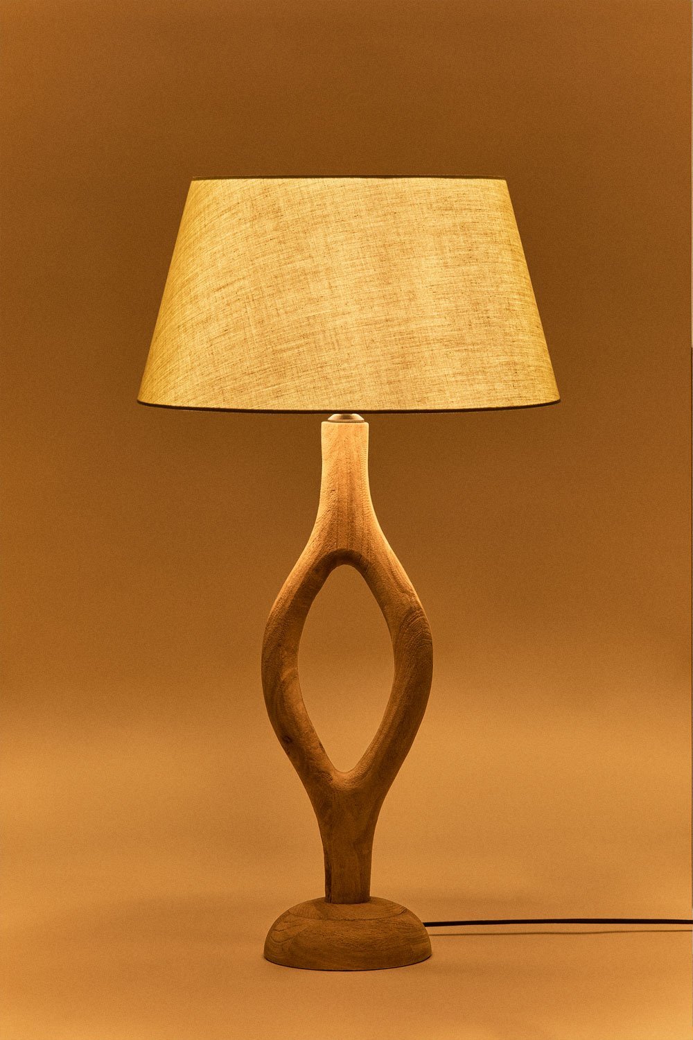 Lámpara de mesa en madera de mango Gracia, imagen de galería 2